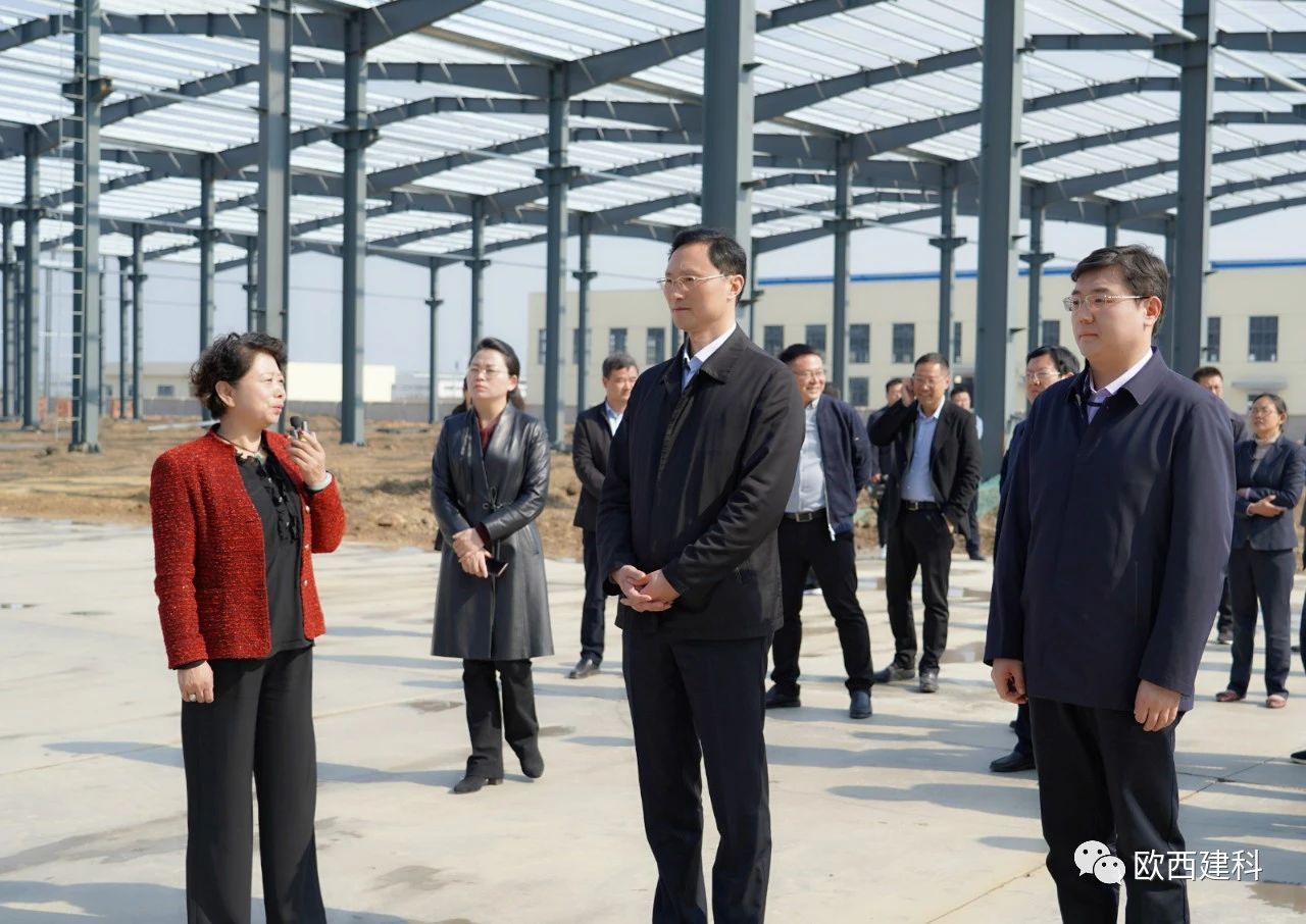 洪澤區委書記張沖林率隊調研歐西盾新型防水卷材生產項目